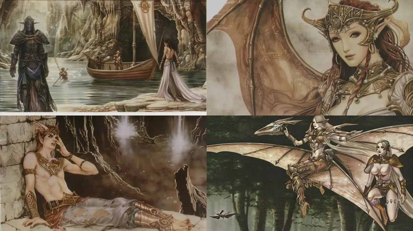 Ethereal Mythical Essence: A Tapestry of Dreamlike Fantasy Artistry - Midjourney sref style
