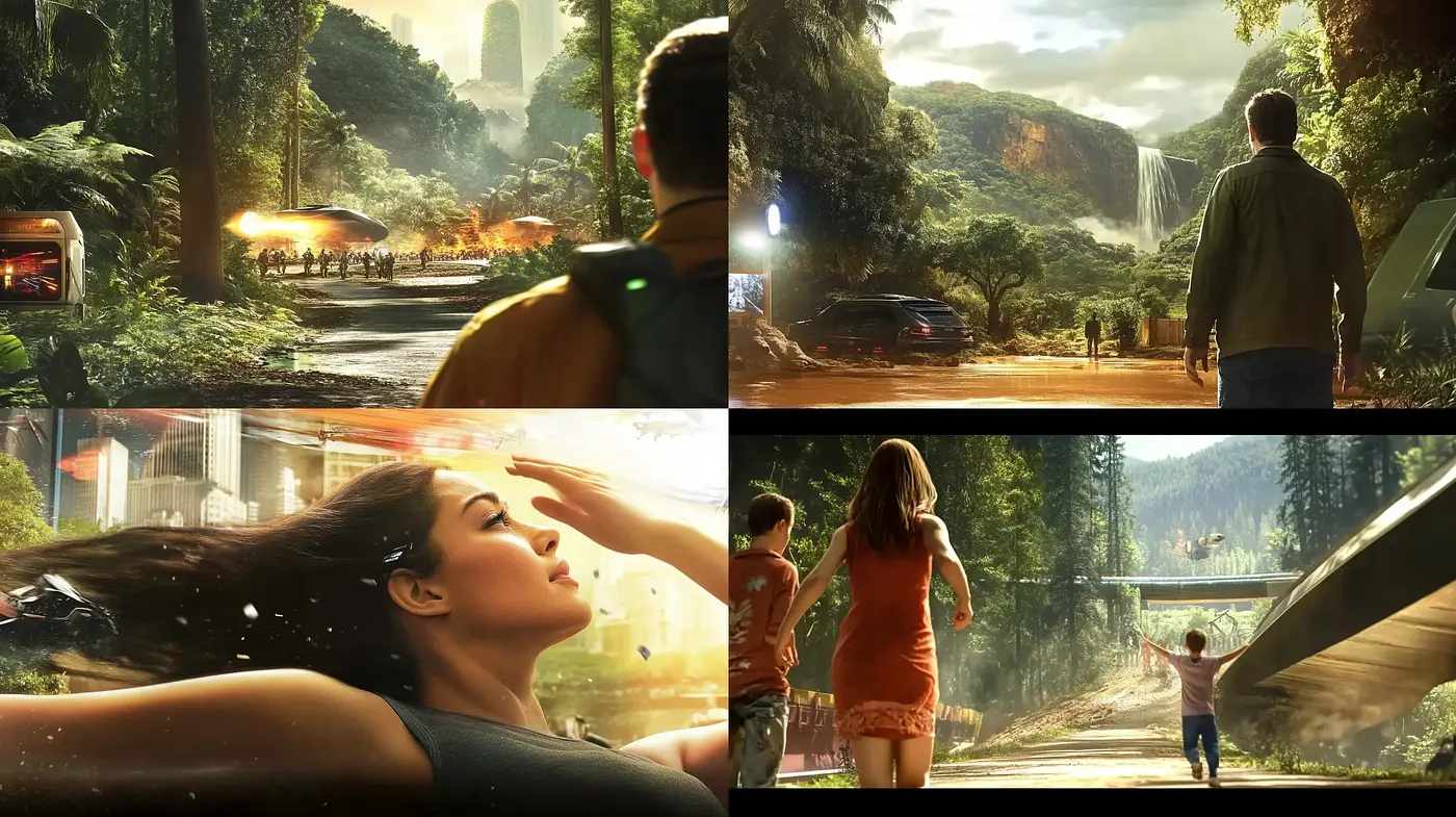 Luminous Cinematic Reverie: A Fusion of Natural Elegance and Introspective Solitude - Midjourney sref style