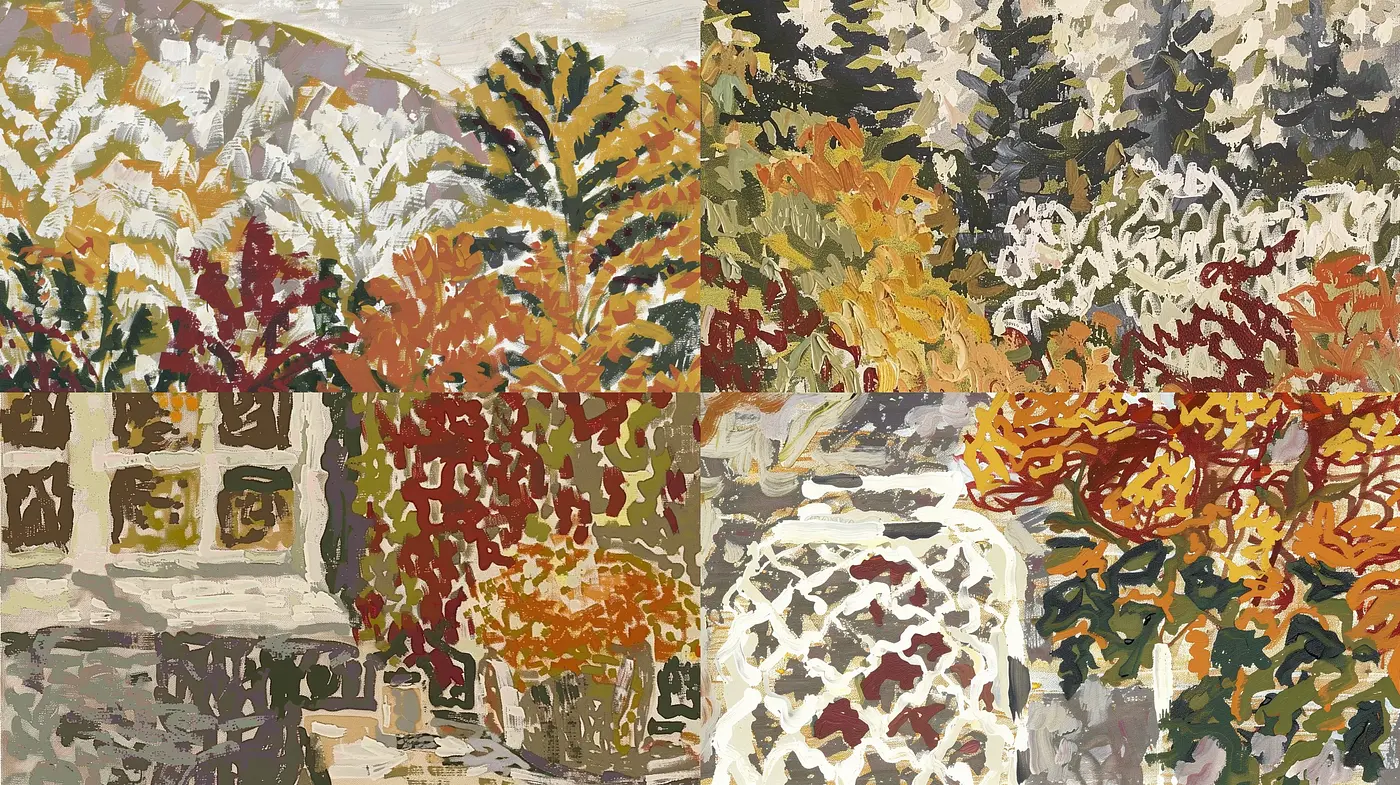 Autumnal Brushwork Fantasy: A Cohesion of Textured Hues - Midjourney sref style