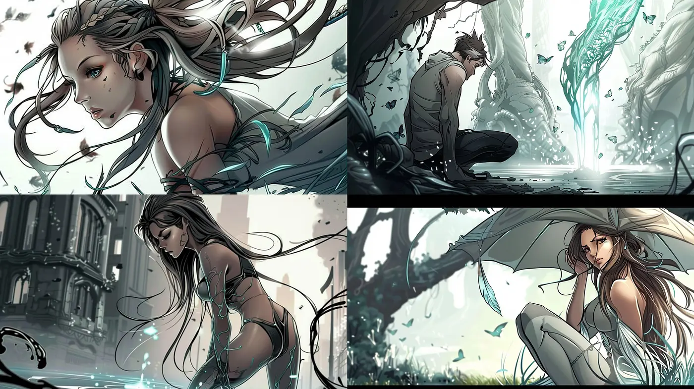 Ethereal Elegance: Homogenized Tones in Surreal Environments - Midjourney sref style