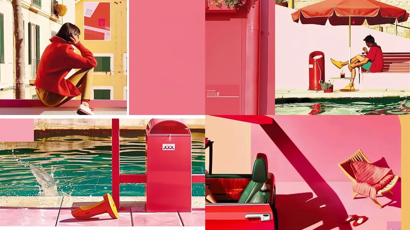 Contemporary Vibrant Aesthetic with a Touch of Retro Influence - Midjourney sref style