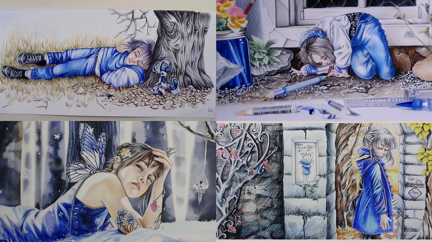 Whimsical Watercolor Dreamscape Fusion - Midjourney sref style