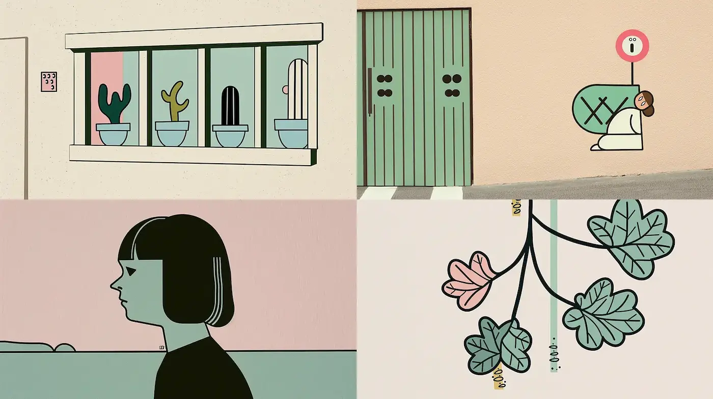 Charming and Minimalist Aesthetic with Whimsical Elements - Midjourney sref style