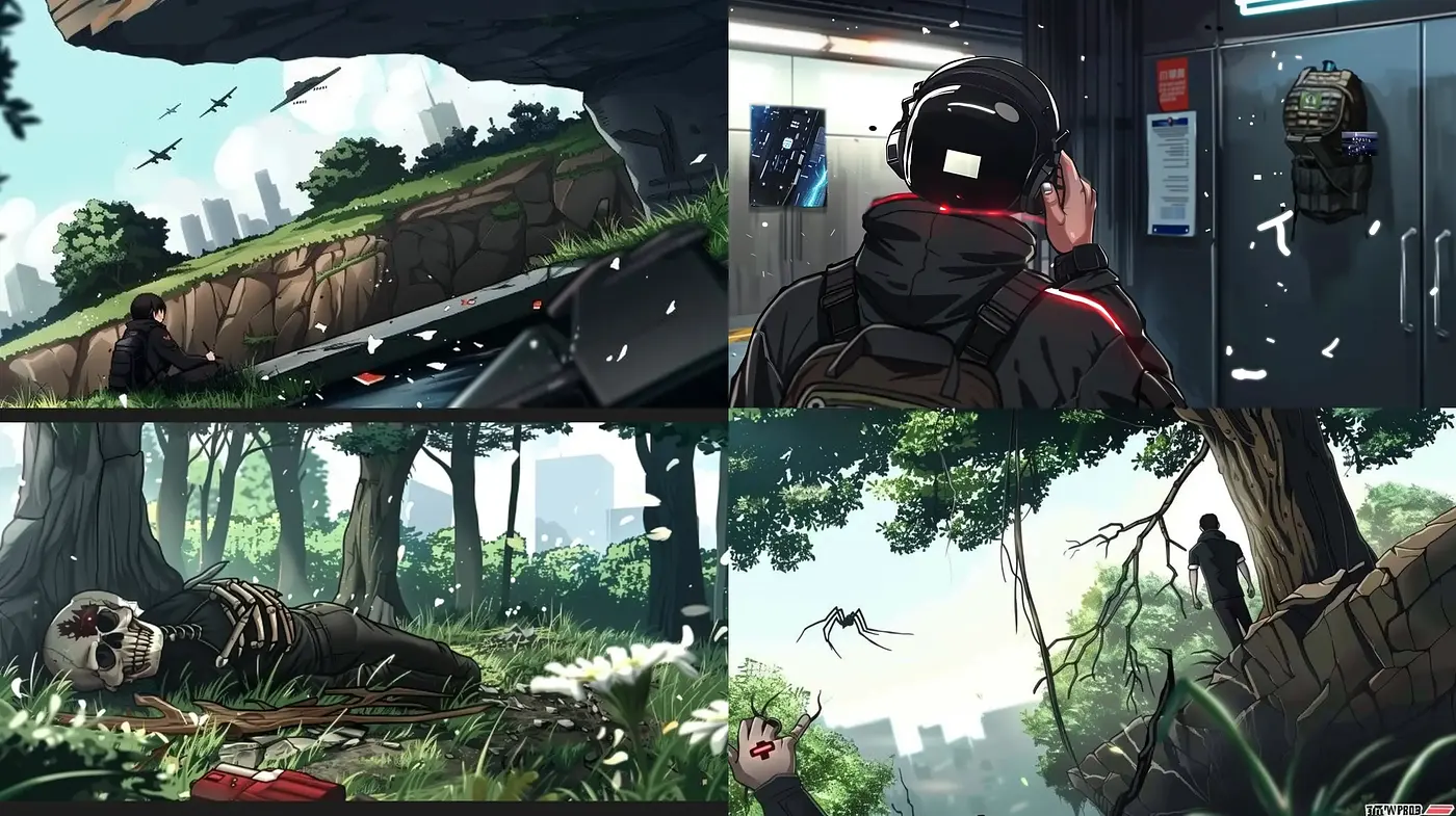 Futuristic Dystopian Vistas with a Cinematic Anime Essence - Midjourney sref style