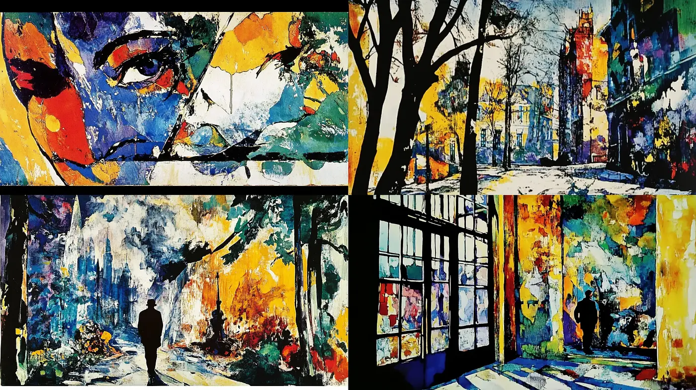 Vibrant Expressionistic Fusion with a Modern Twist - Midjourney sref style