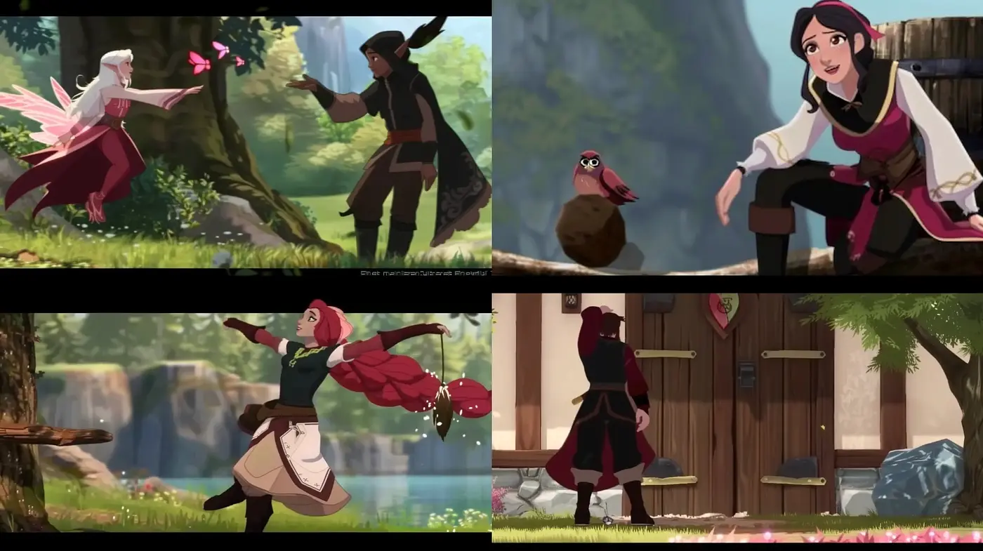 Animated Enchantment: Vivid Storybook Illustration Style - Midjourney sref style