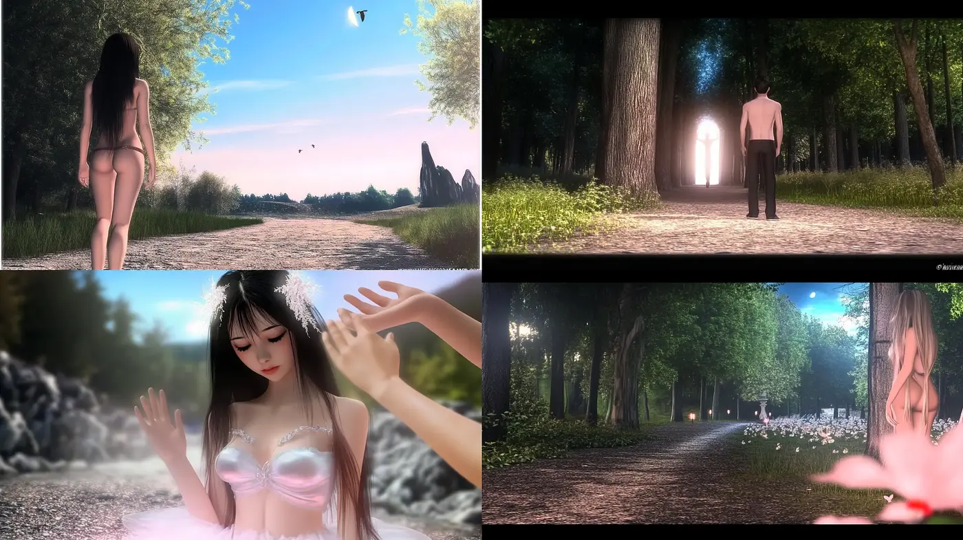Ethereal Daydreams in Lush Environments: A Consistent Digital Art Style - Midjourney sref style