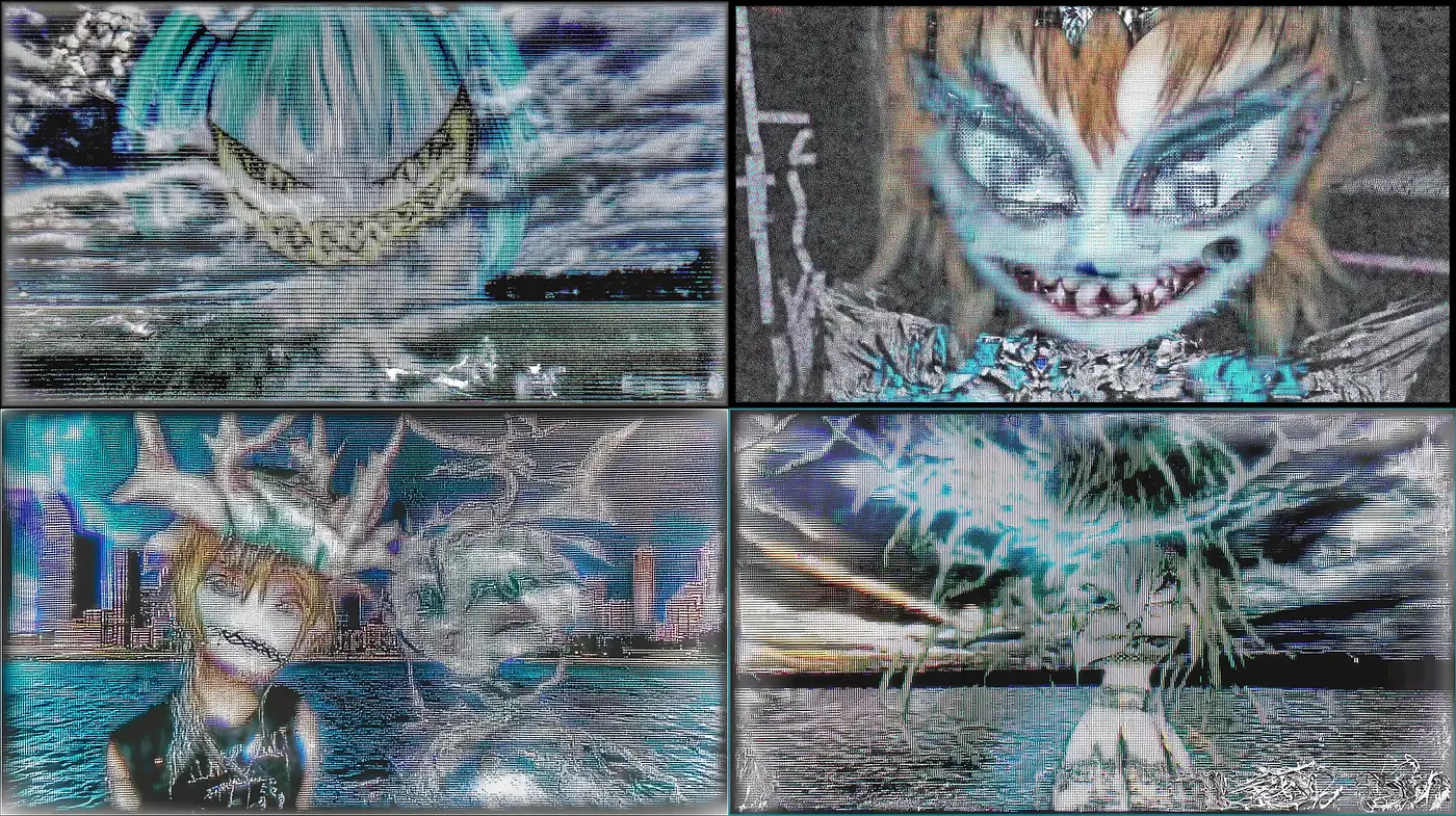 Surreal and Distorted Fantasy Aesthetic with Water Elements - Midjourney sref style