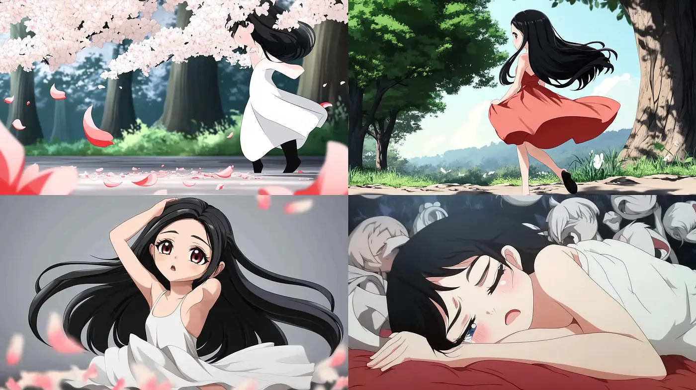Ethereal Anime Dreamscape with Pastel Infusions and Dynamic Movement - Midjourney sref style