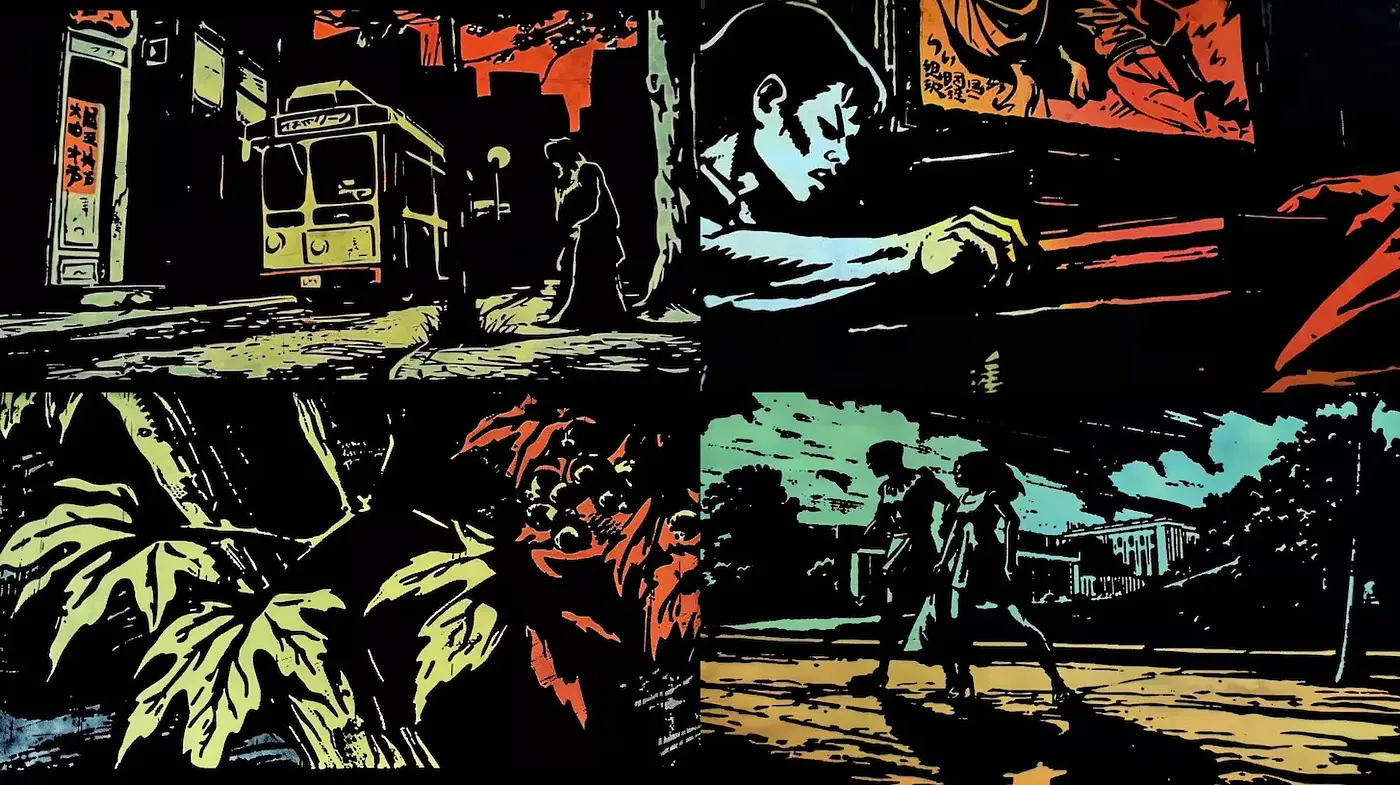 Dynamic and Expressive Visual Storytelling with a Unique Color Palette - Midjourney sref style