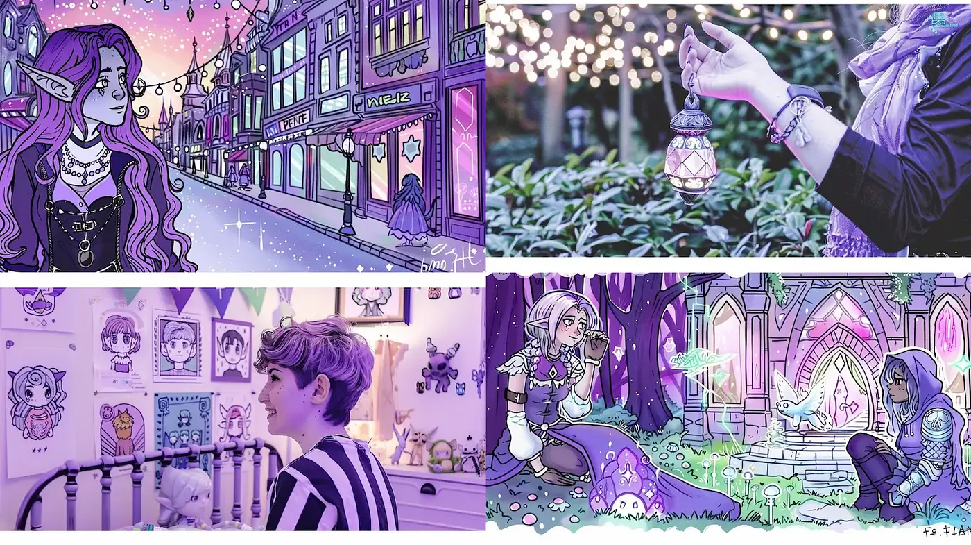Enchanting and Dreamy Illustrations with Magical Undertones - Midjourney sref style