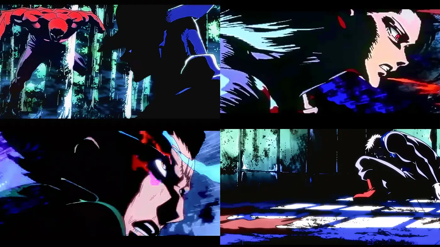 Dynamic Anime-Inspired Action Sequence Stylization - Midjourney sref style