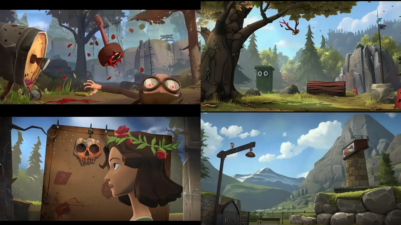 Stylized Painterly Animation with Consistent Natural Palettes - Midjourney sref style