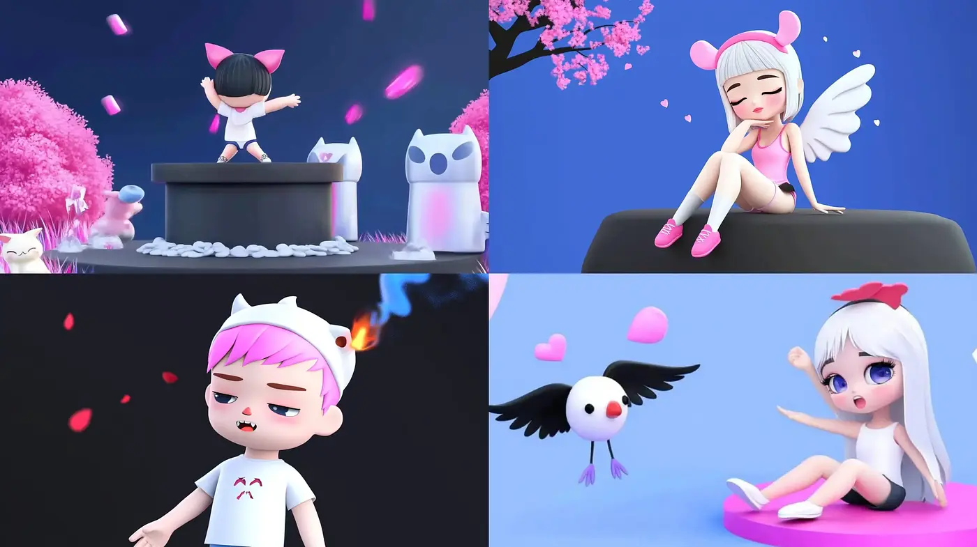 Dreamlike Whimsicality in Pastel - Midjourney sref style