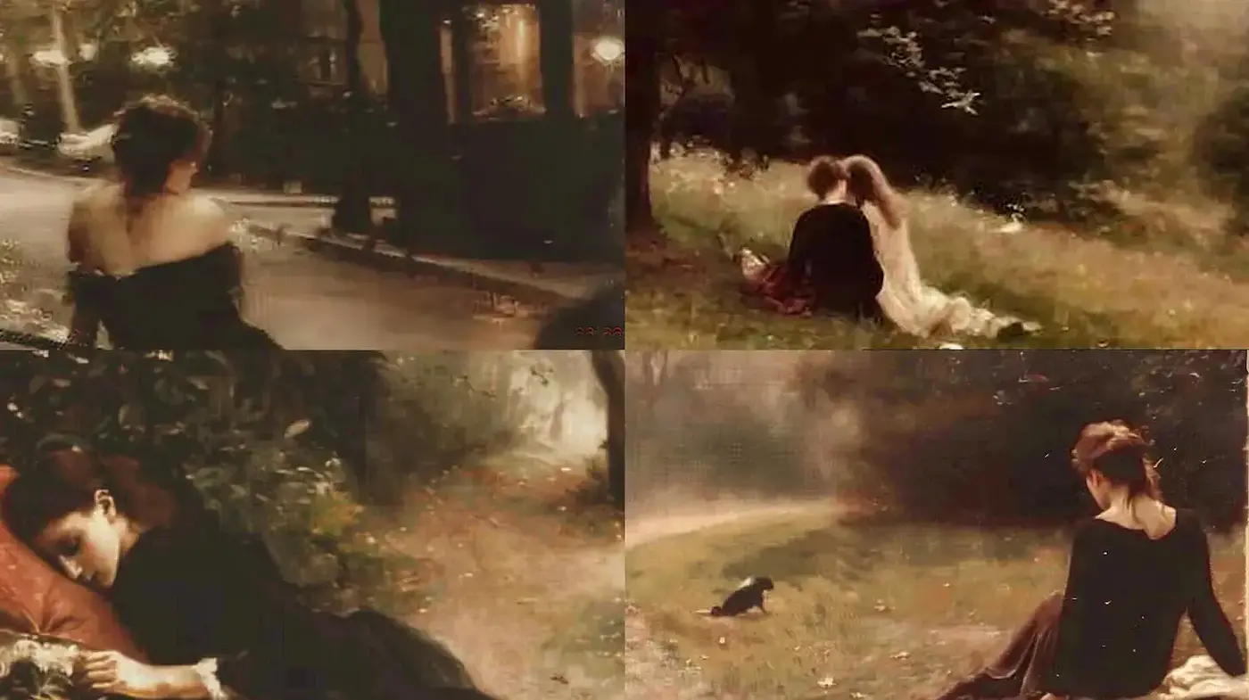 Ethereal and Dreamlike Artistic Style with Vintage Influences - Midjourney sref style