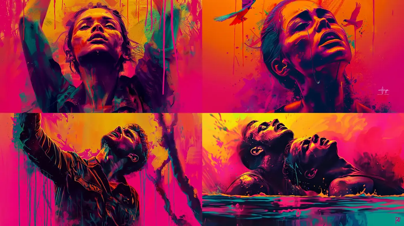 Vibrant and Emotional Portraits with Powerful Expressions - Midjourney sref style
