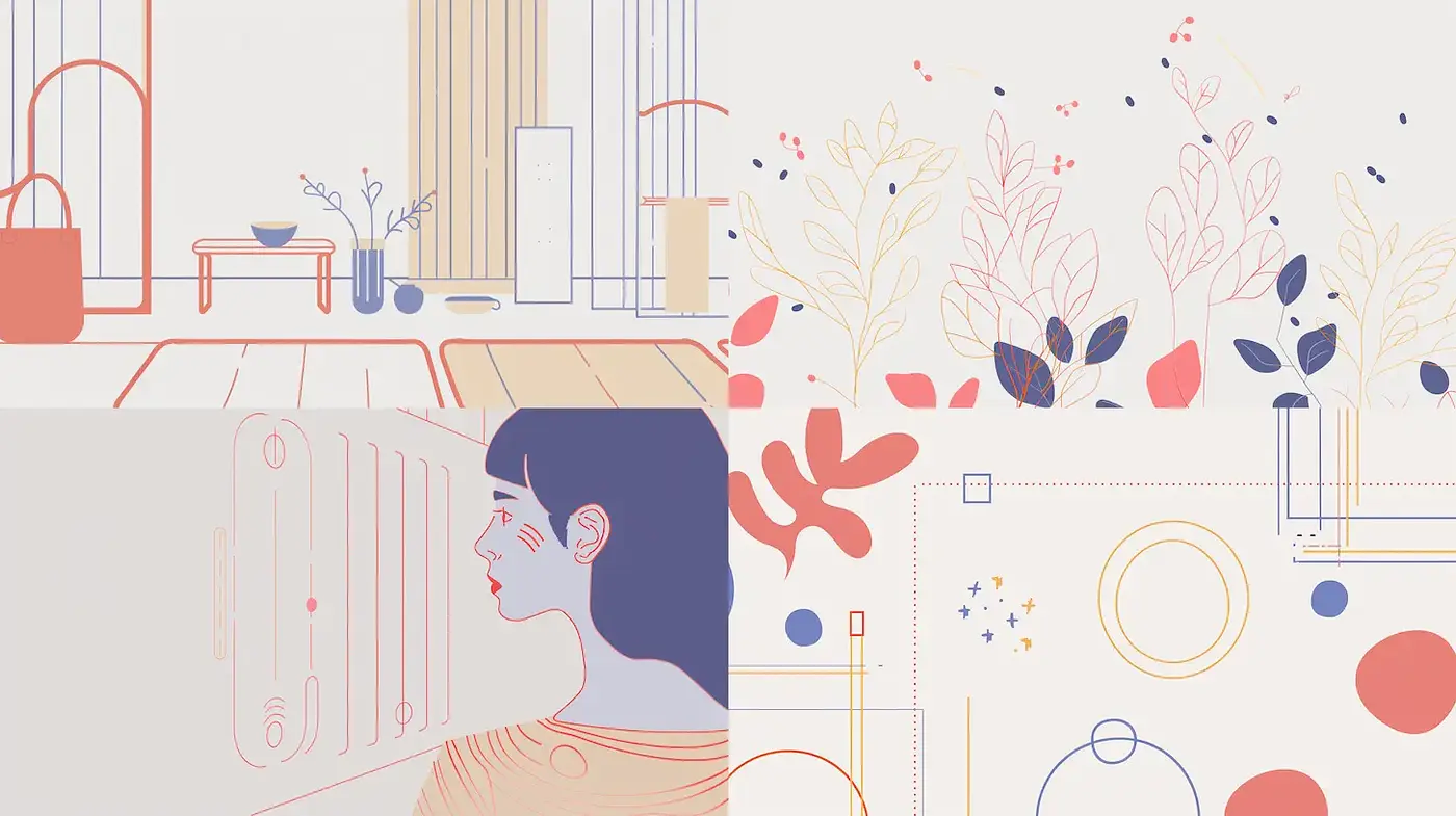 Delicate and Harmonious Illustrative Style with Subtle Textures and Calm Atmosphere - Midjourney sref style