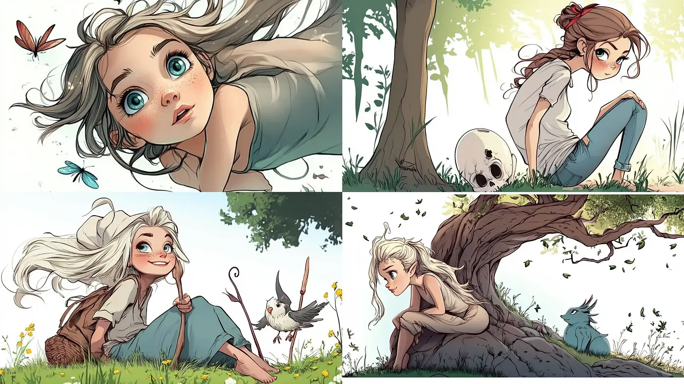 Enchanting Whimsical Nature: A Dreamy Watercolor Storybook Journey - Midjourney sref style