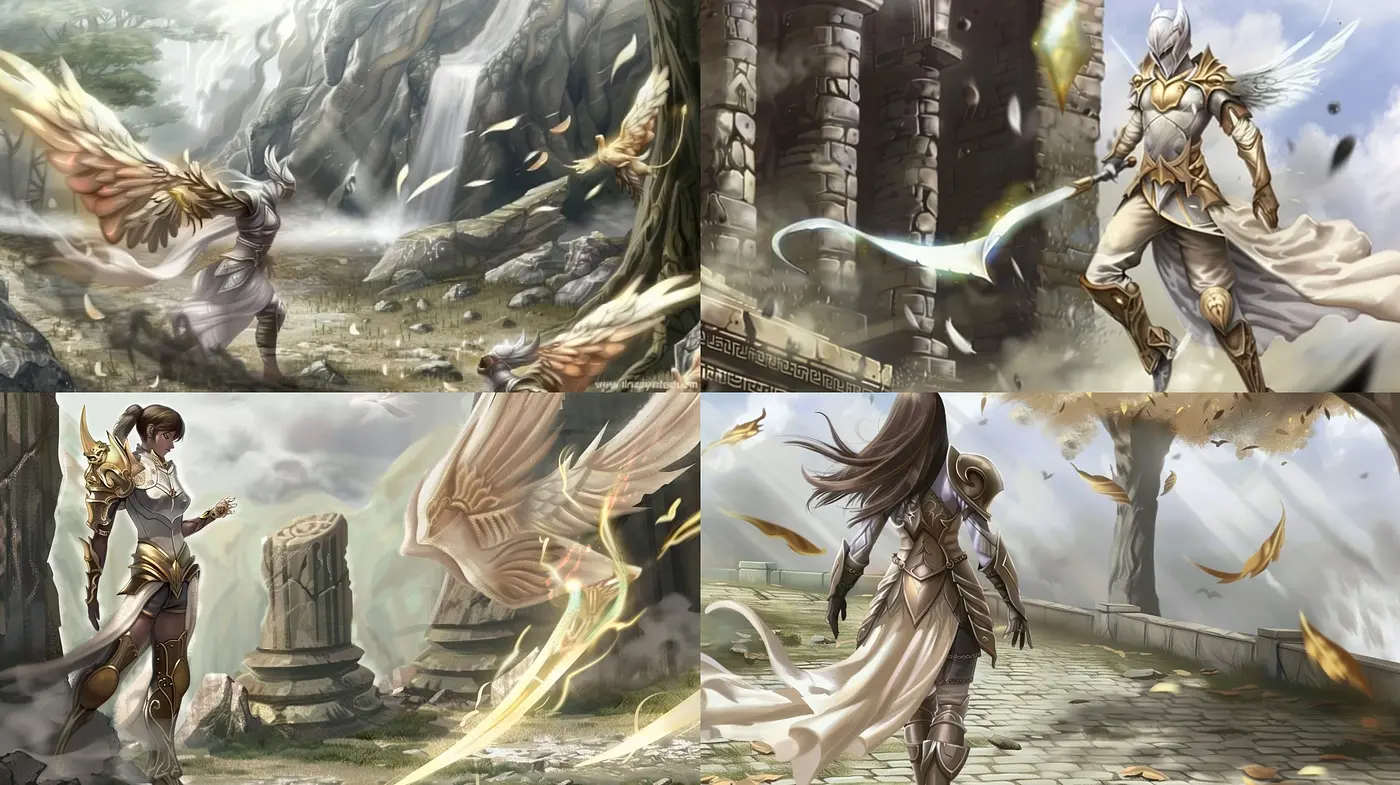 Ethereal Fantasy Harmony: A Fusion of Soft Tones and Dreamy Landscapes - Midjourney sref style
