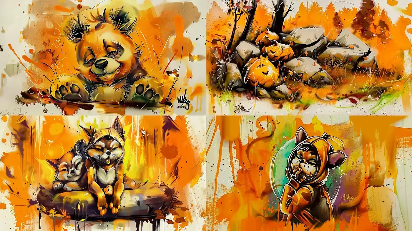 Playful and Whimsical Nature-Inspired Illustrations with a Touch of Surrealism - Midjourney sref style