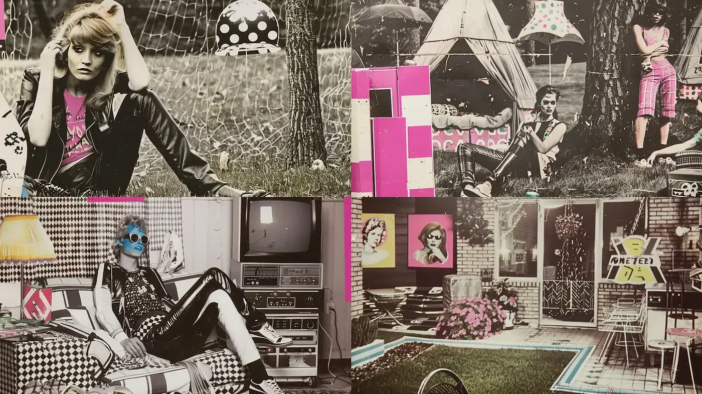 Retro Futurism with a Touch of Pop Art Aesthetic - Midjourney sref style