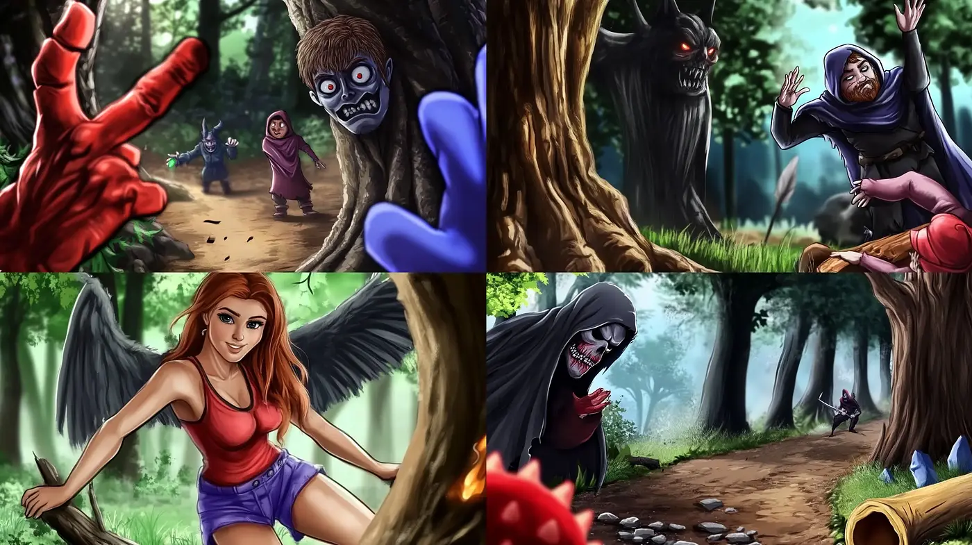 Enchanted Fantasia: A Vibrant and Vivid Comic-Inspired Dreamscape - Midjourney sref style