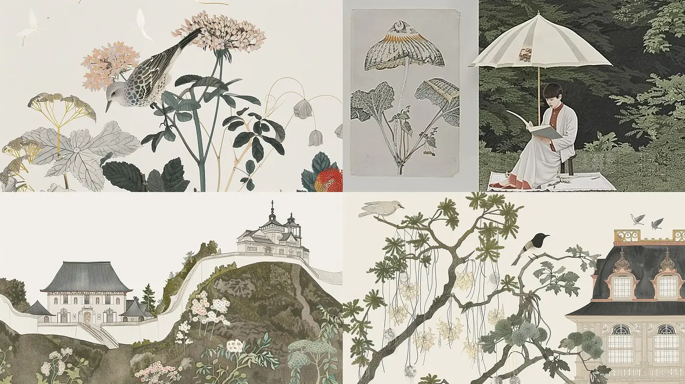Timeless Elegance of Traditional East Asian Illustration - Midjourney sref style