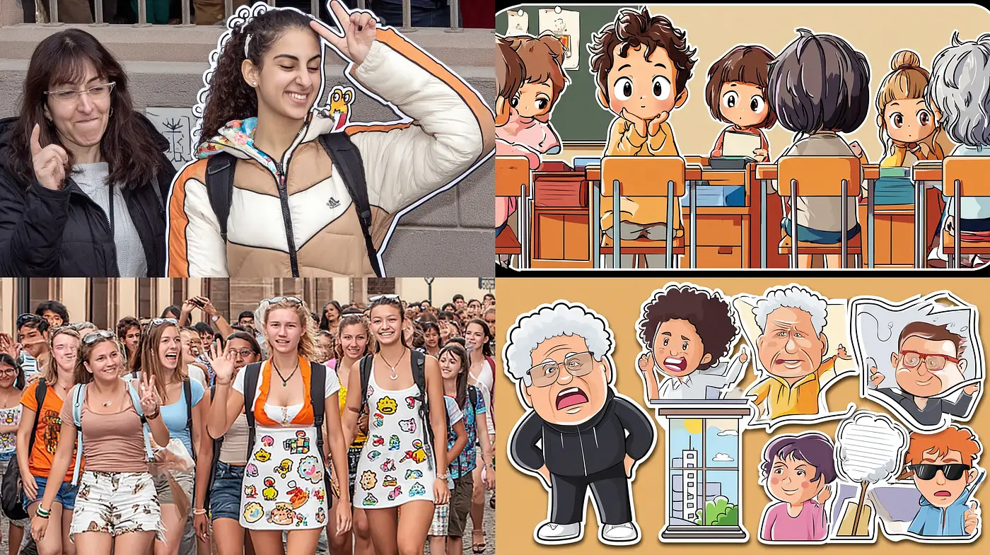 Playful Cartoon Aesthetic with a Touch of Nostalgia - Midjourney sref style
