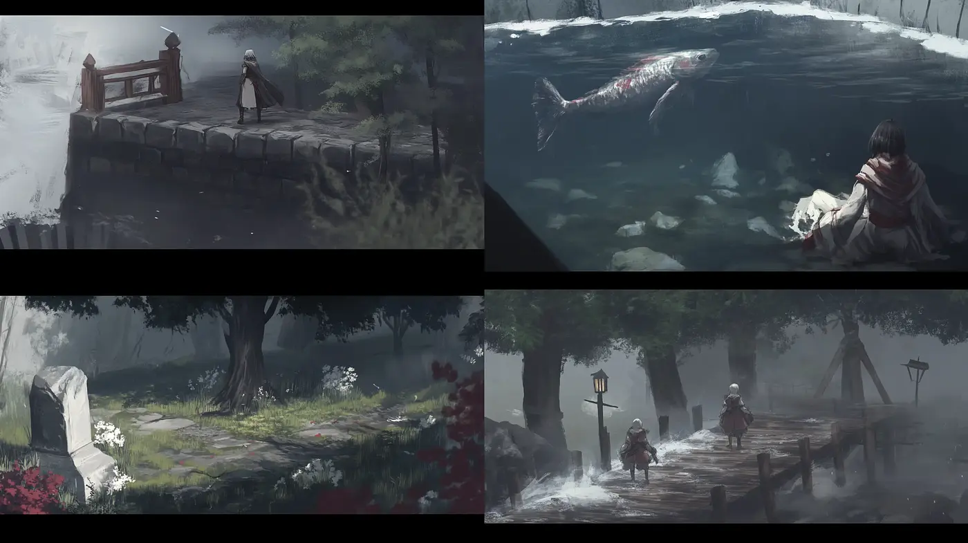Misty Ethereal Dreamscape with Subdued Tonal Harmony - Midjourney sref style