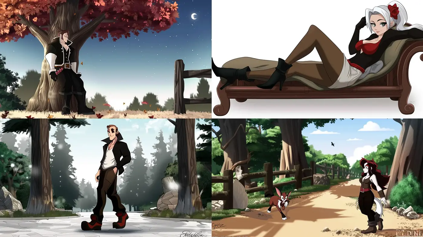 Consistent Anime-inspired Visual Harmony with a Naturalistic Tone - Midjourney sref style
