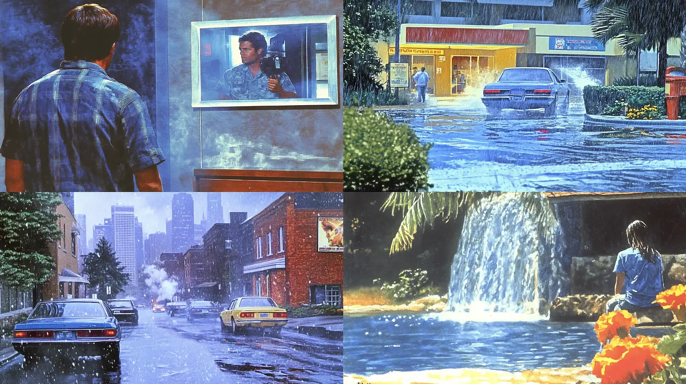 Nostalgic Reverie: A Homage to Cinematic and Photorealistic Tableaus - Midjourney sref style