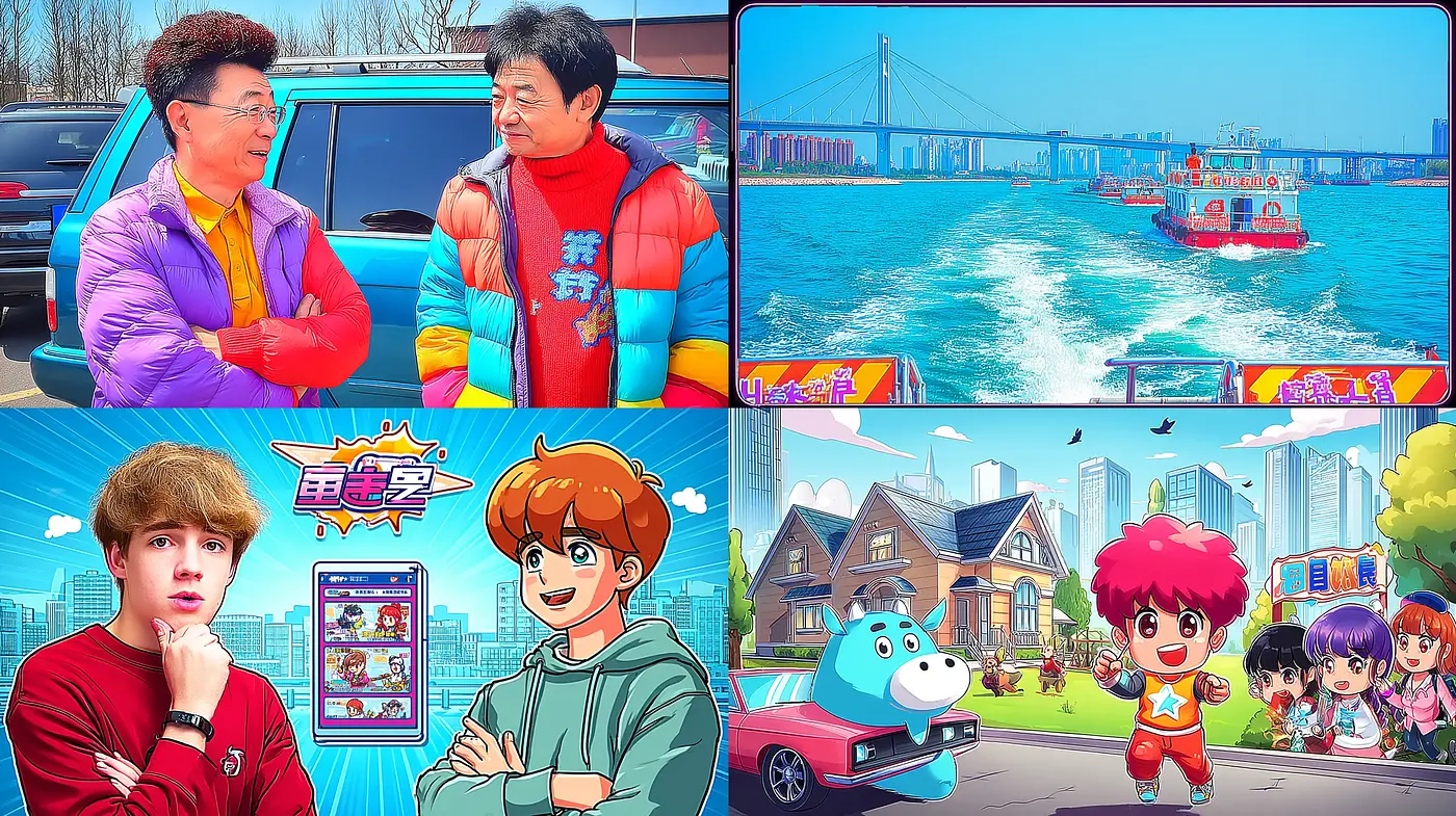 Vibrant and Playful Cartoon Aesthetic with Nostalgic Undertones - Midjourney sref style