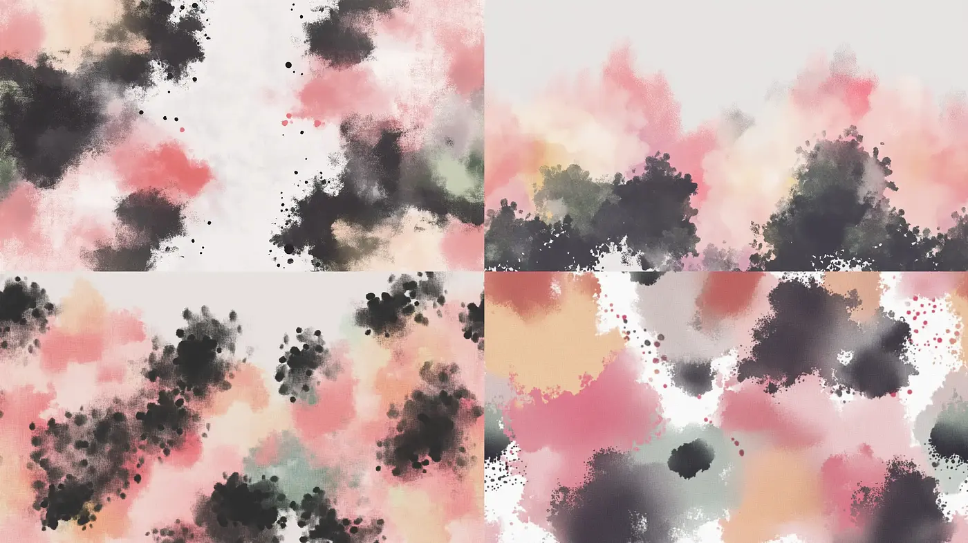 Ethereal Brushstrokes in Pastel Hues - Midjourney sref style