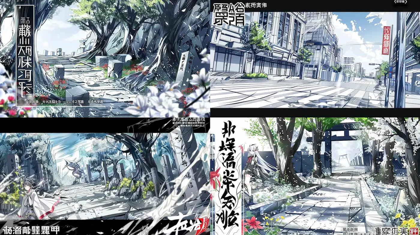 Ethereal Urban Landscapes with a Touch of Fantasy - Midjourney sref style