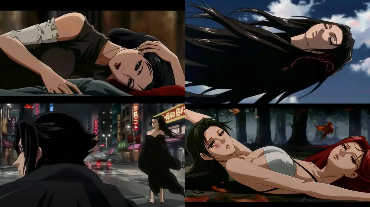 Cinematic Anime-Inspired Urban Nightscape - Midjourney sref style