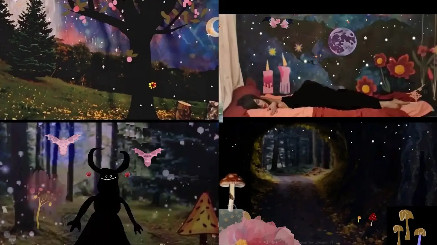 Enigmatic Twilight Canvas: A Fusion of Fantasia and Folklore - Midjourney sref style