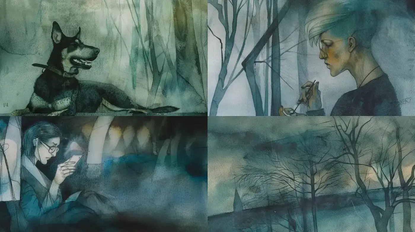 Ethereal Watercolor Dreamscape - Midjourney sref style