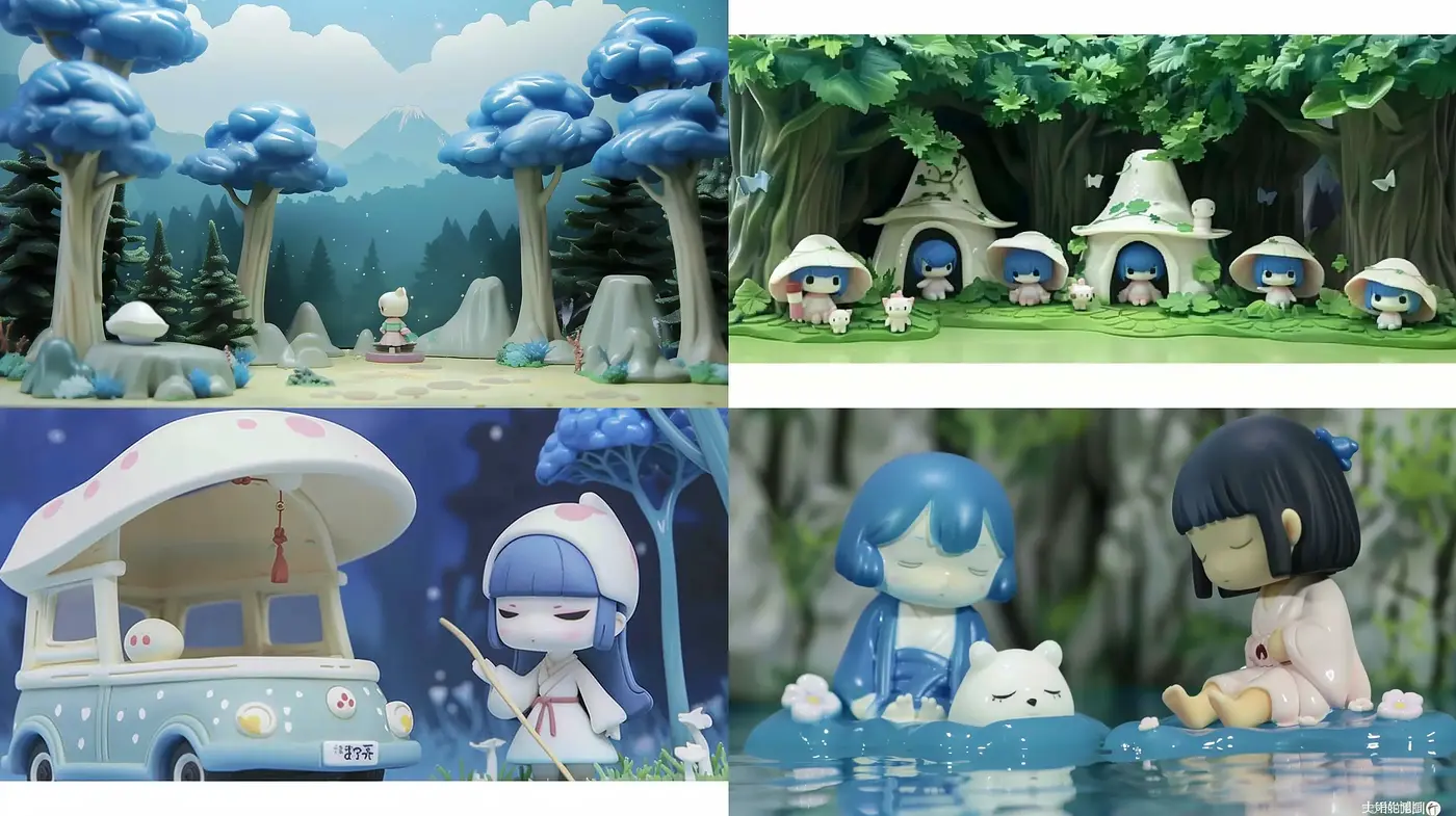 Enchanted Pastel Woodland: A Serene Anime-Inspired Dreamscape - Midjourney sref style