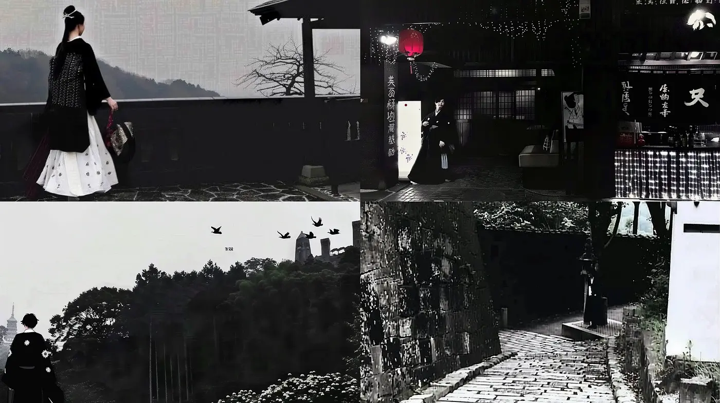 Monochromatic Melancholy: Echoes of a Bygone Era - Midjourney sref style