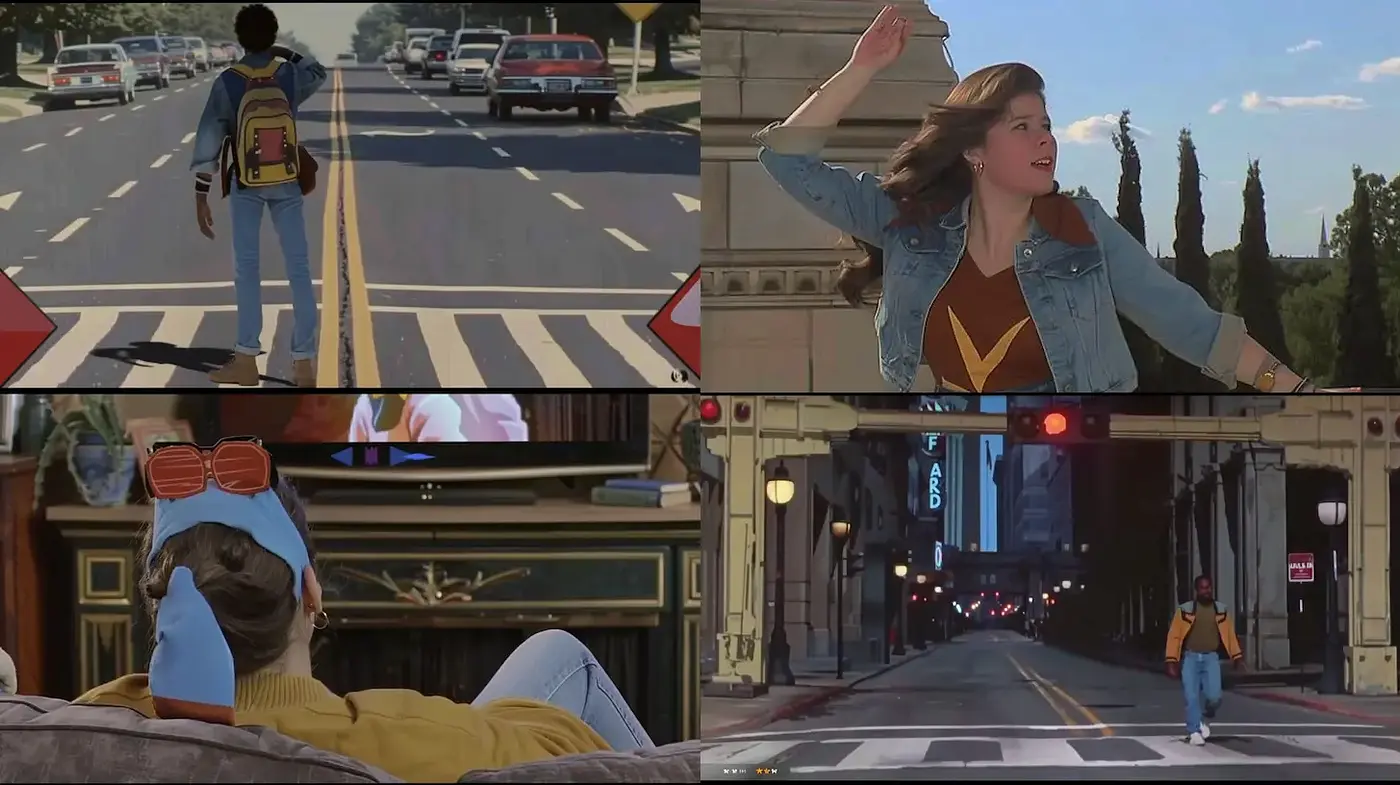 Contemporary Retro Cinematic Aesthetic with a Nostalgic Feel - Midjourney sref style