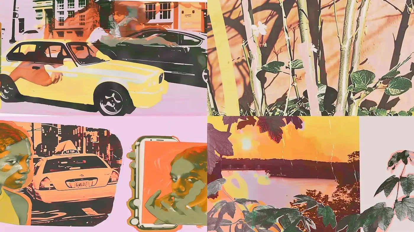 Vivid and eclectic collage style influenced by contemporary digital art - Midjourney sref style