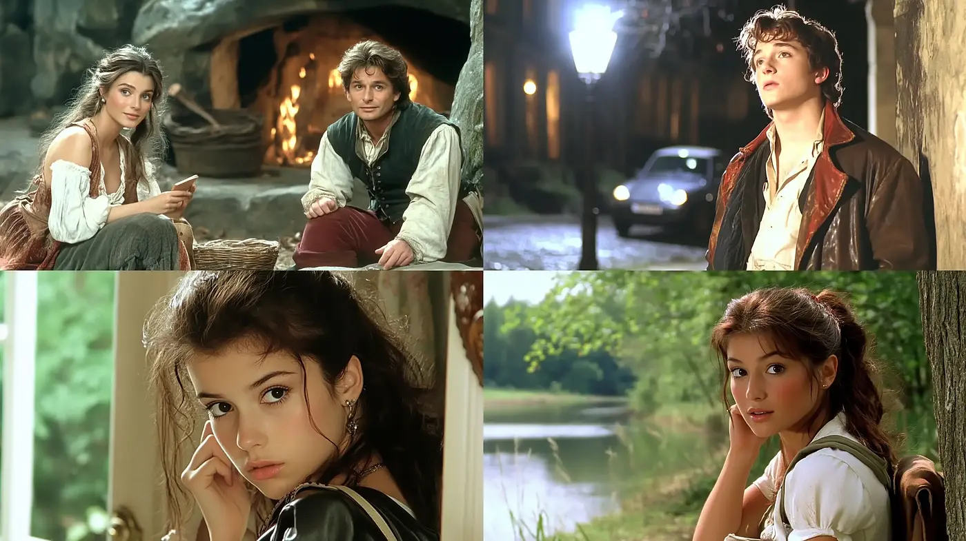 Enchanted Realism with a Cinematic Nostalgic Hue - Midjourney sref style