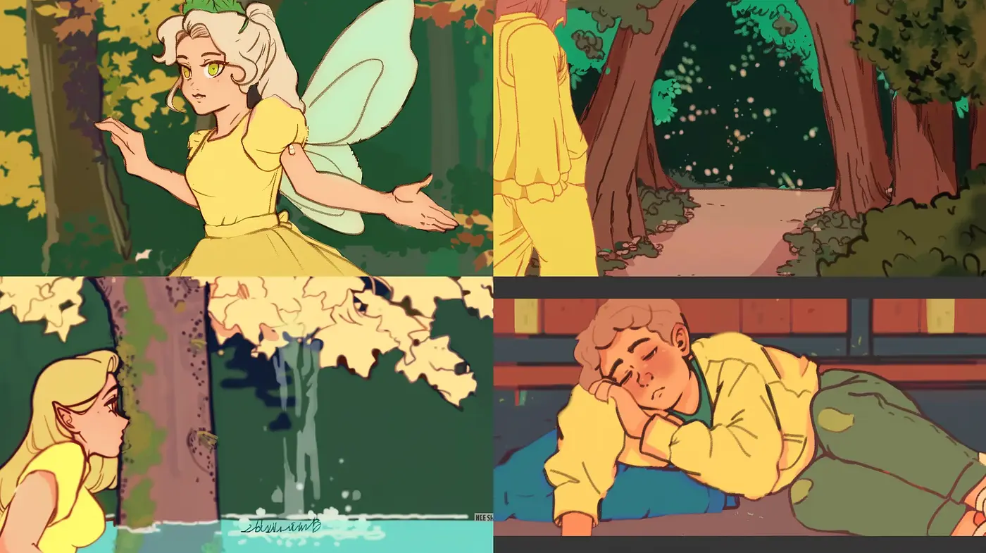 Enchanted Whimsy: A Harmonious Blend of Pastel Tones and Anime-Inspired Artistry - Midjourney sref style