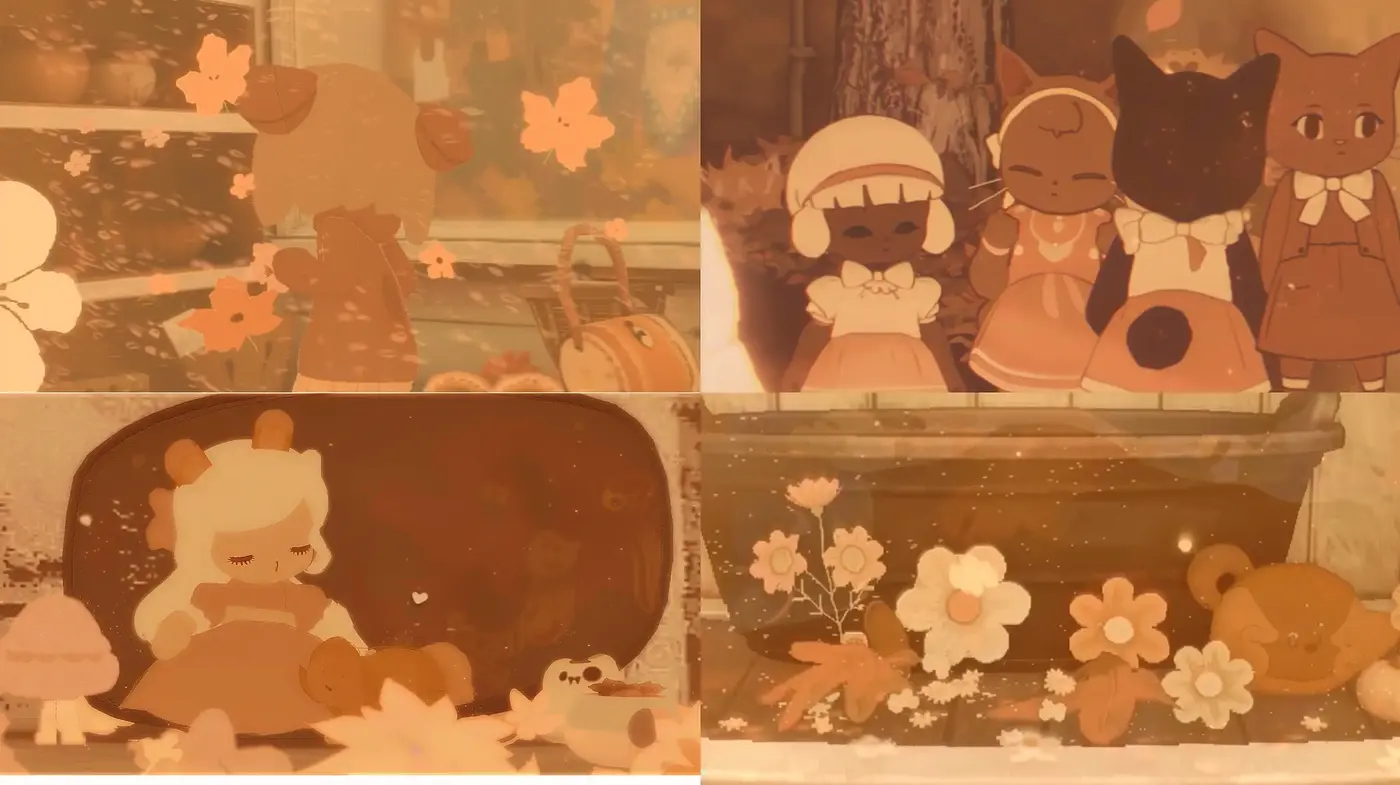 Warm Sepia Tones and Soft Textures in a Nostalgic Illustrative Style - Midjourney sref style