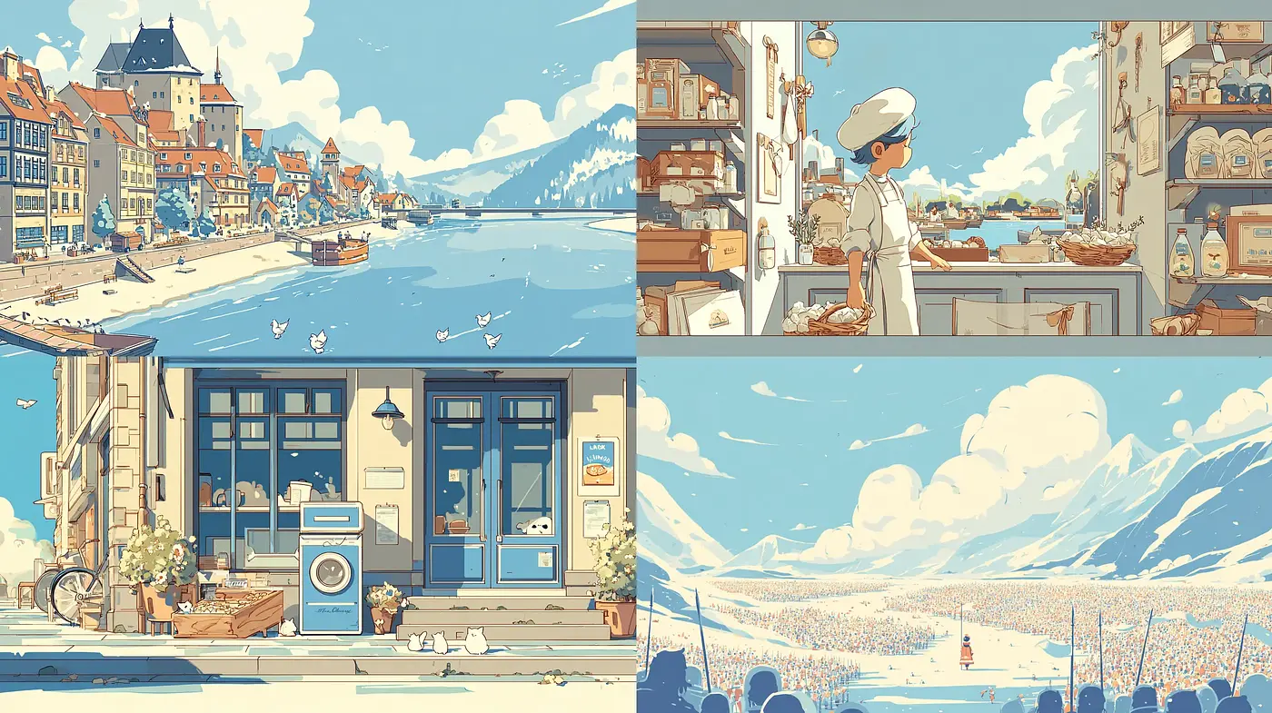 Charming and Inviting Illustrative Style Inspired by Childhood Nostalgia - Midjourney sref style
