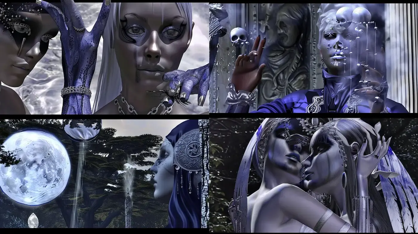 Ethereal and Mystical Visuals with Surreal Elements - Midjourney sref style