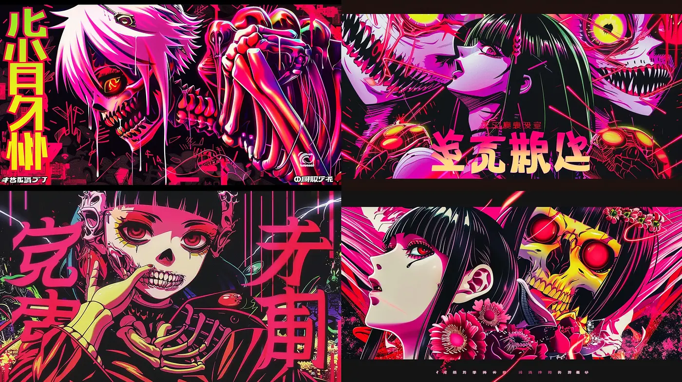 Vibrant Anime-Inspired Neo-Tokyo Visions - Midjourney sref style