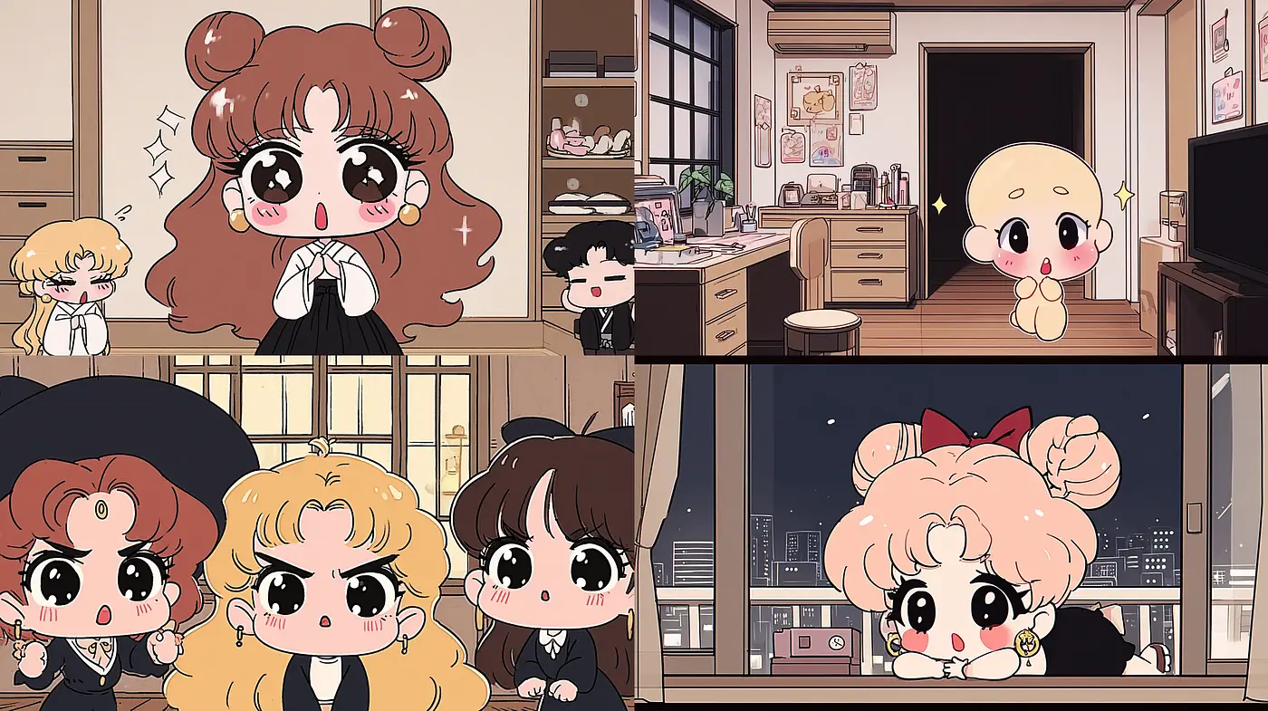 Charming Cartoon Aesthetic with Playful Embellishments and Warm Lighting - Midjourney sref style