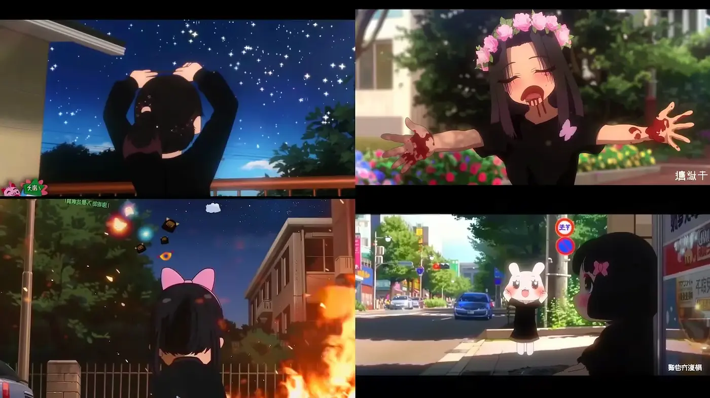 Contemporary Anime Aesthetic with an Edgy Twist - Midjourney sref style