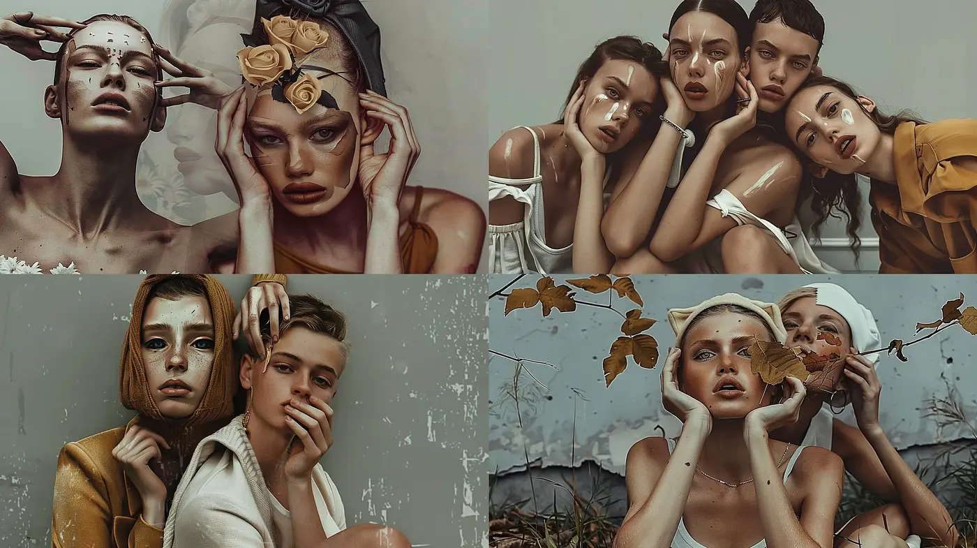 Soothing Earth-Toned Portraiture with Vintage Sensibilities - Midjourney sref style
